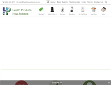 Tablet Screenshot of healthproducts.co.nz